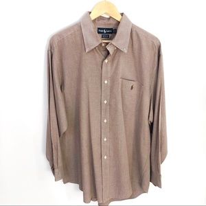 Ralph Lauren Men's Dress Shirt Sz 17 1/2